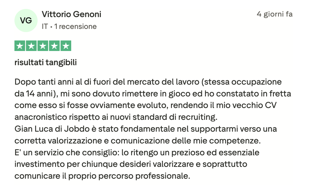 Recensione Trustpilot
